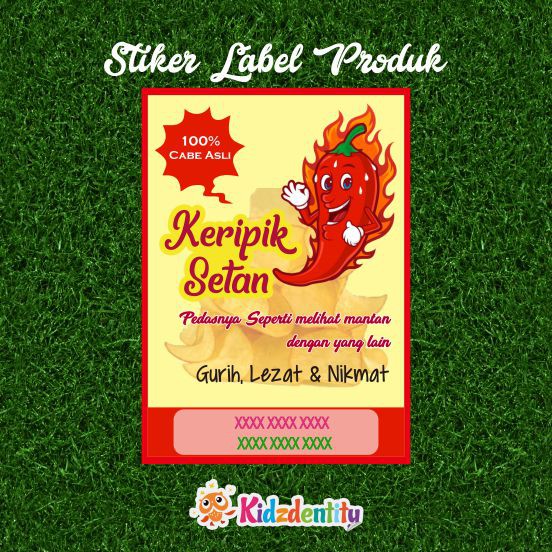 Detail Desain Stiker Keripik Nomer 16