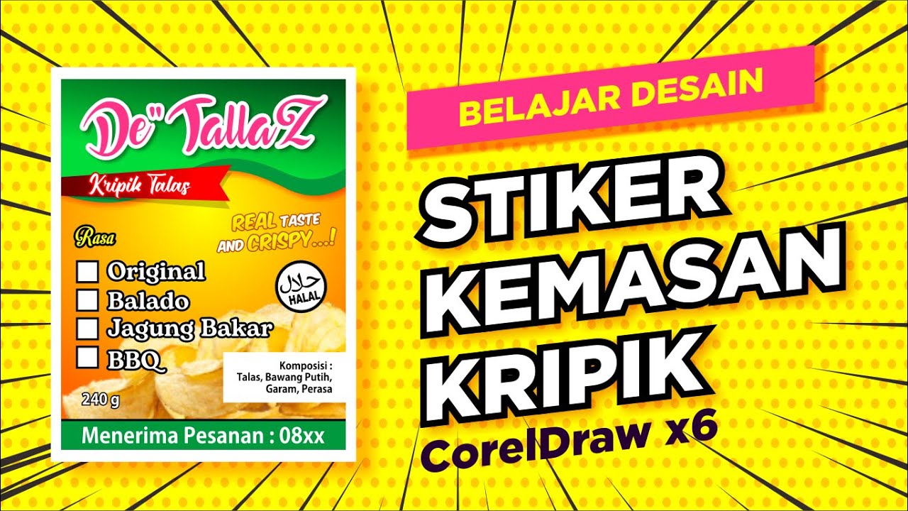 Detail Desain Stiker Keripik Nomer 19