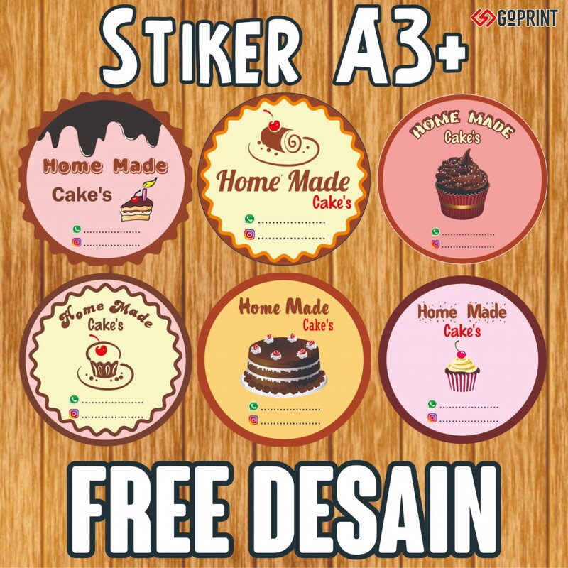 Detail Desain Stiker Kue Brownies Nomer 54