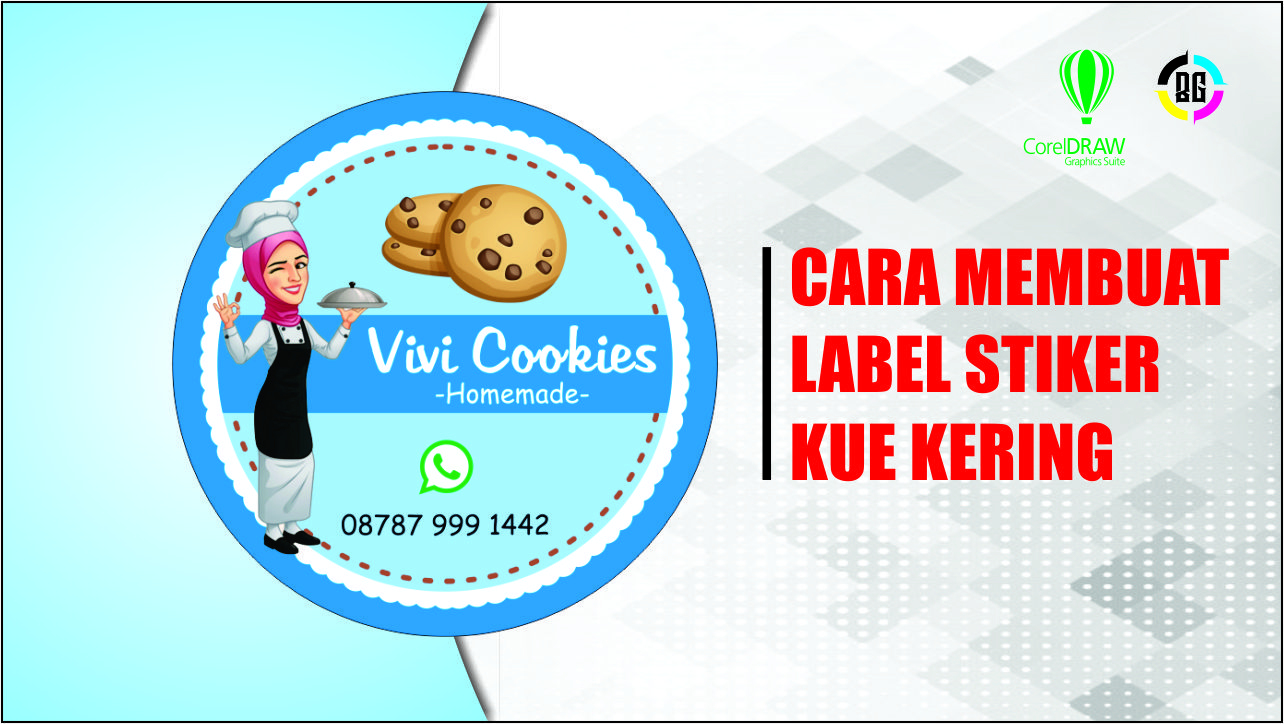 Detail Desain Stiker Kue Kering Cdr Nomer 5