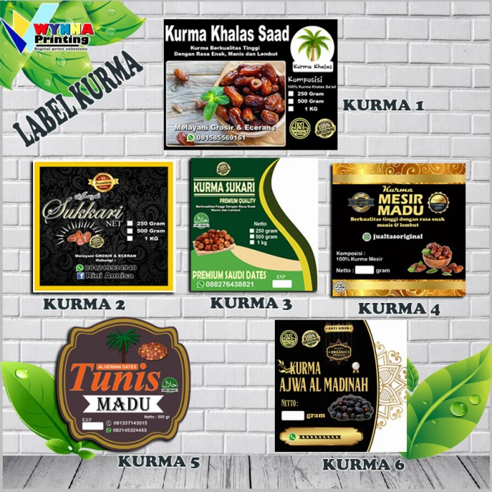 Detail Desain Stiker Kurma Nomer 2