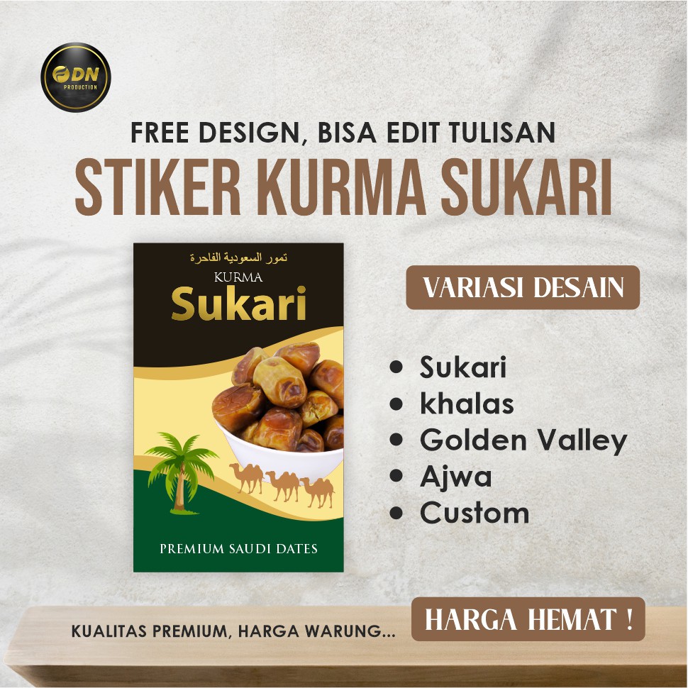 Detail Desain Stiker Kurma Nomer 33