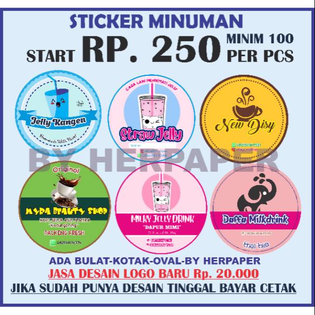 Detail Desain Stiker Minuman Jelly Nomer 5