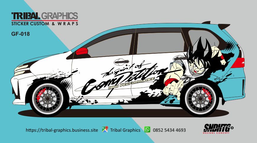 Detail Desain Stiker Mobil Nomer 4