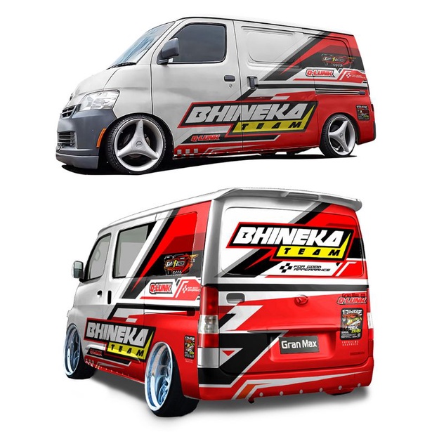 Detail Desain Stiker Mobil Luxio Nomer 4