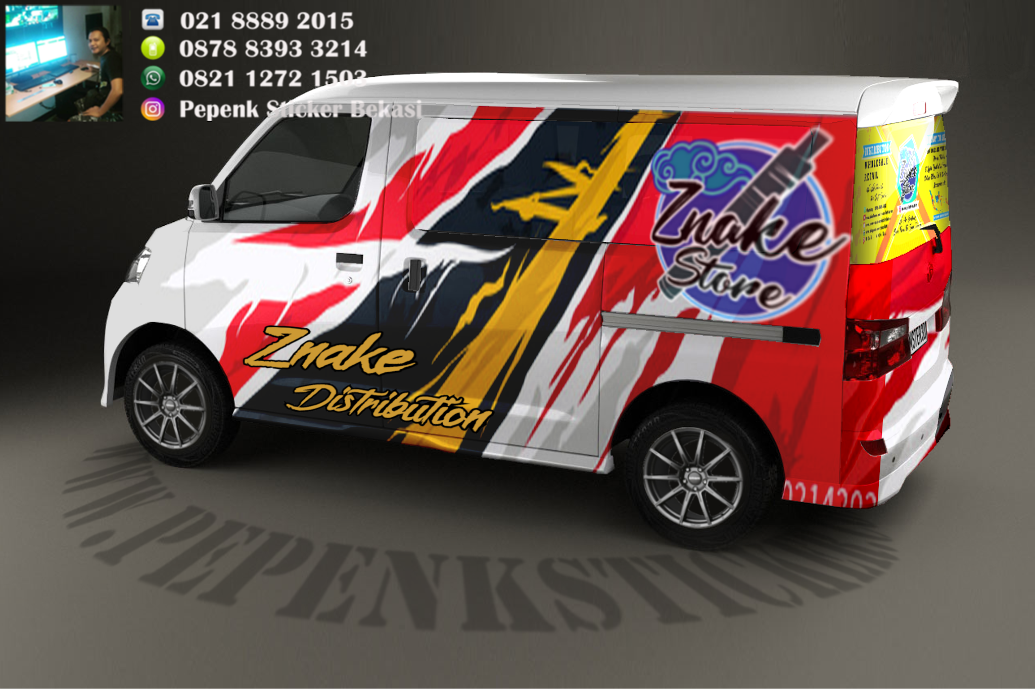 Detail Desain Stiker Mobil Luxio Nomer 46