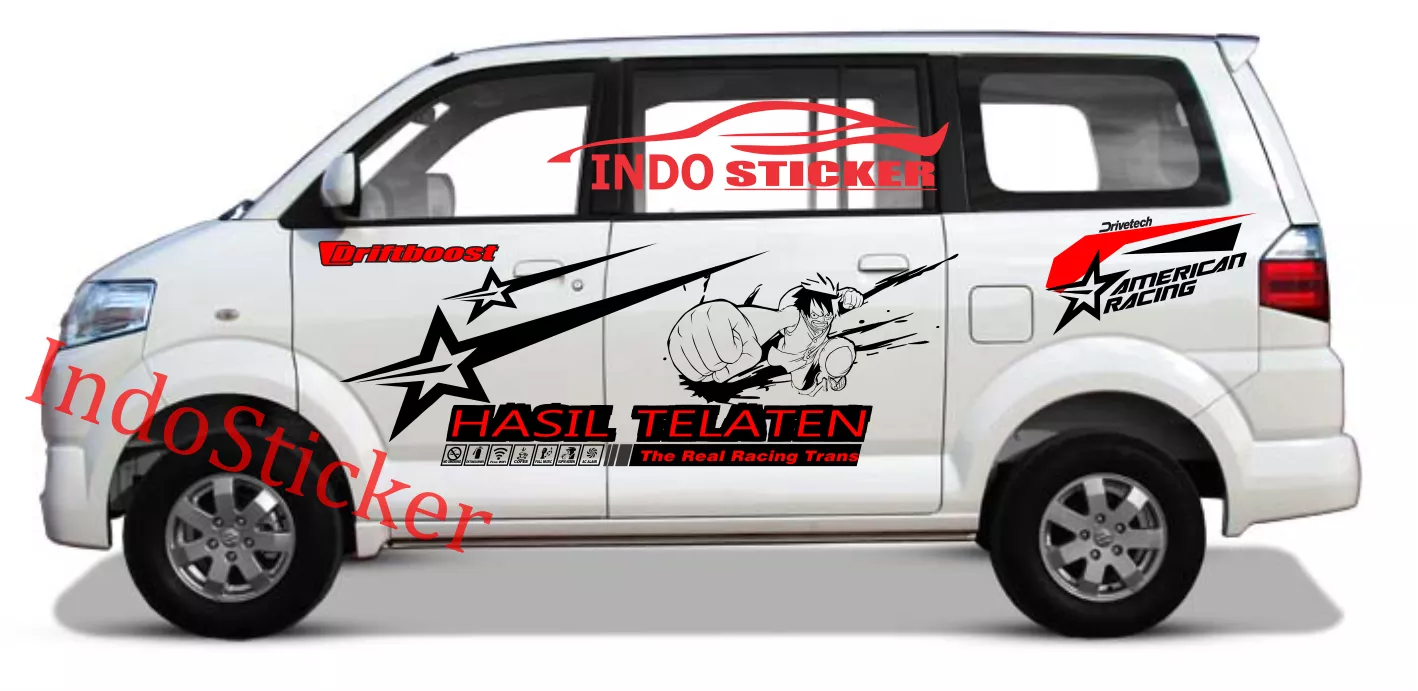 Detail Desain Stiker Mobil Luxio Nomer 49