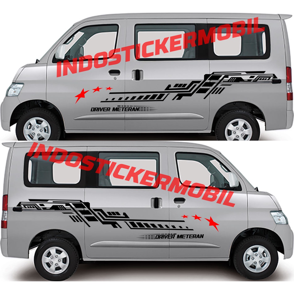 Detail Desain Stiker Mobil Luxio Nomer 50