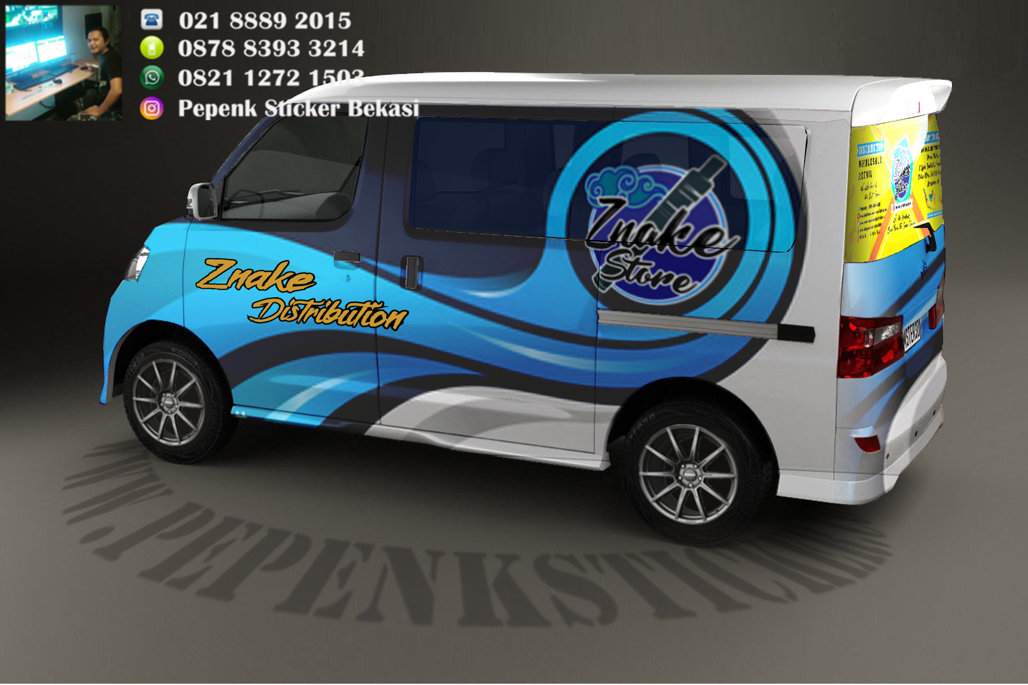 Detail Desain Stiker Mobil Luxio Nomer 52