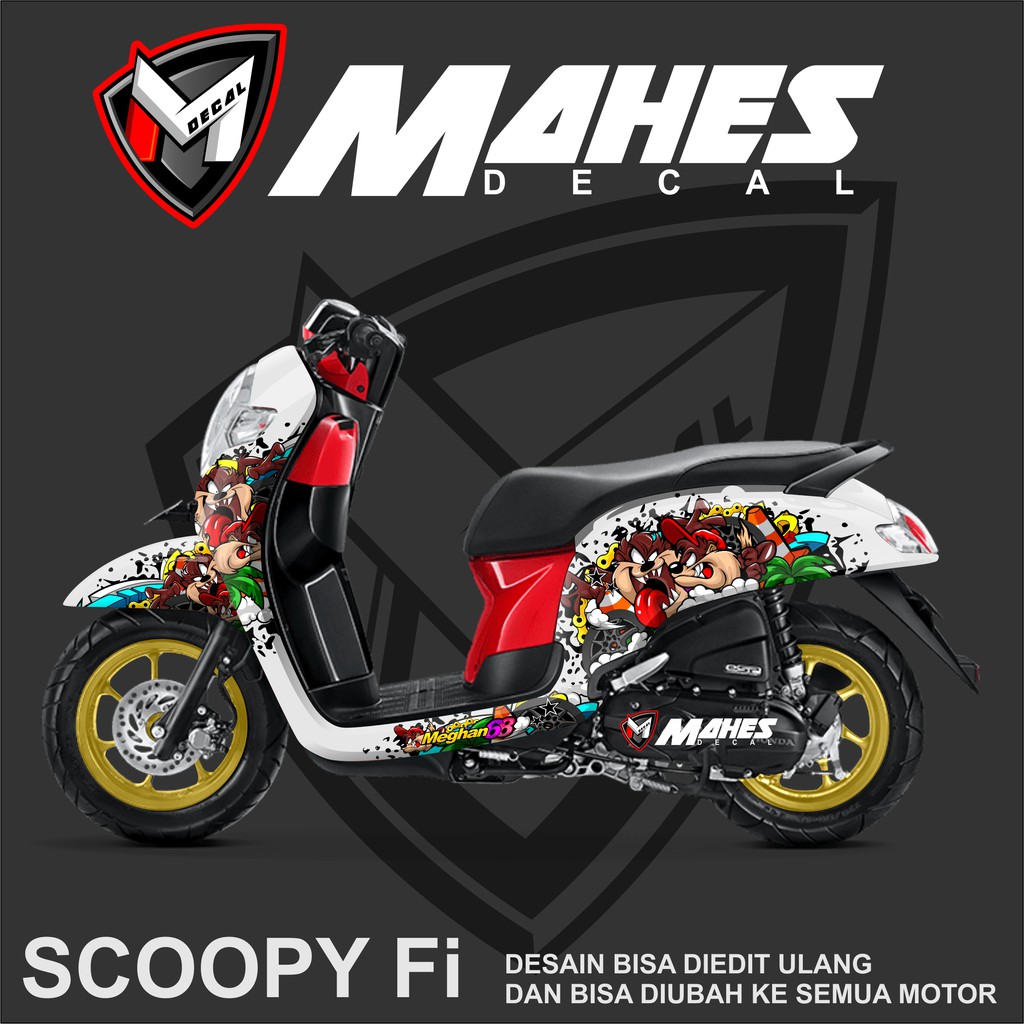 Detail Desain Stiker Motor Scoopy Nomer 19