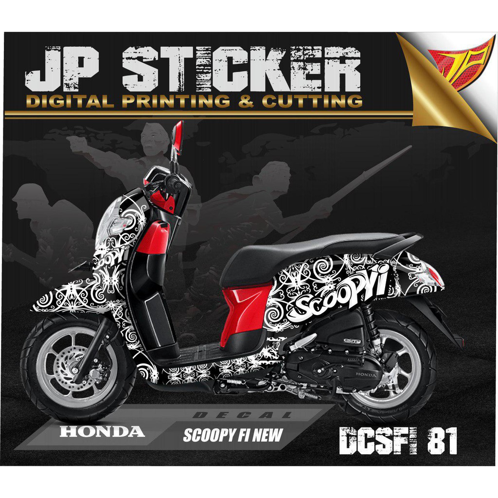 Detail Desain Stiker Motor Scoopy Nomer 3