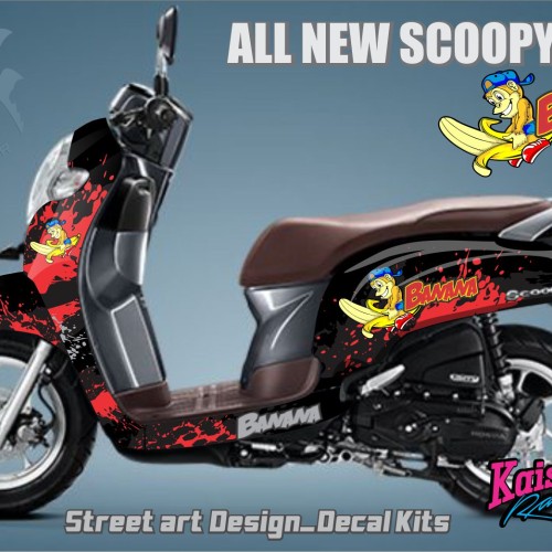 Desain Stiker Motor Scoopy 2018 - KibrisPDR