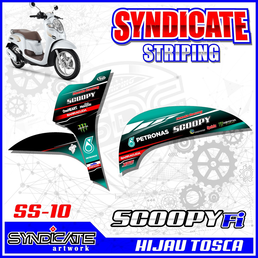 Detail Desain Stiker Motor Scoopy 2018 Nomer 34