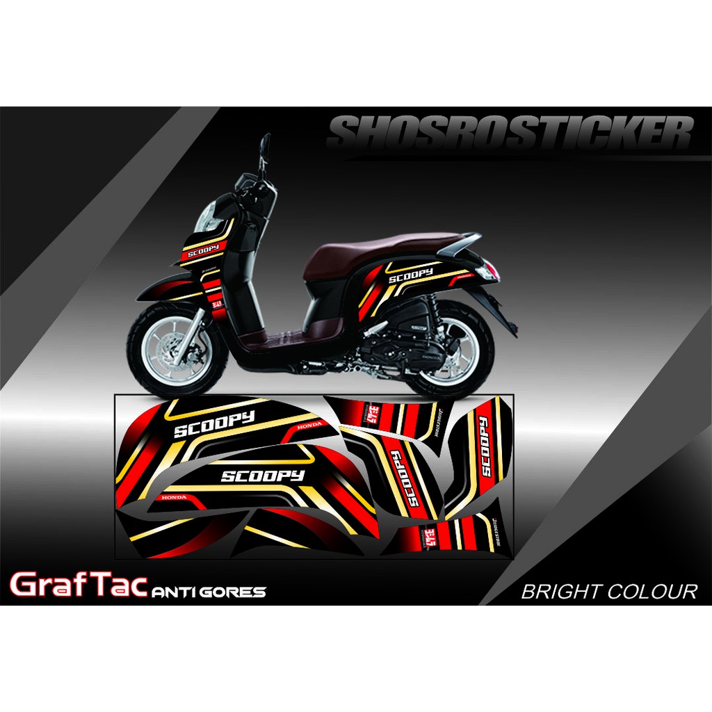 Detail Desain Stiker Motor Scoopy 2018 Nomer 48