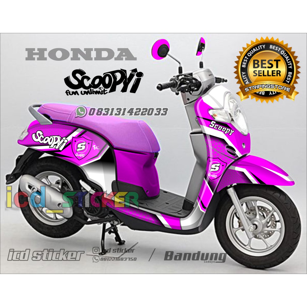 Detail Desain Stiker Motor Scoopy 2018 Nomer 6