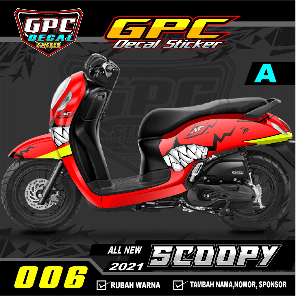 Detail Desain Stiker Motor Scoopy Nomer 27