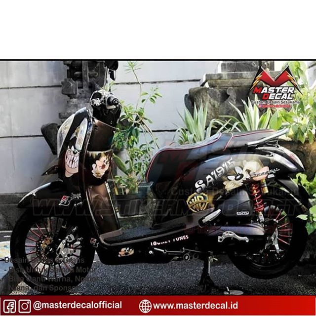 Detail Desain Stiker Motor Scoopy Nomer 41