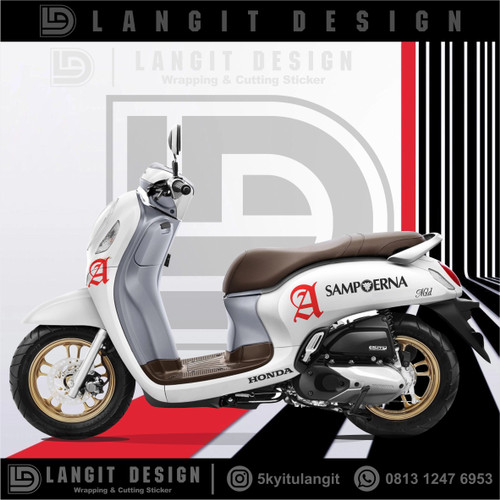 Detail Desain Stiker Motor Scoopy Nomer 6