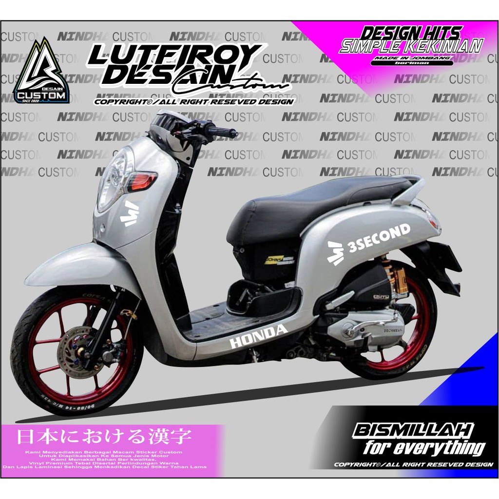 Detail Desain Stiker Motor Scoopy Nomer 52