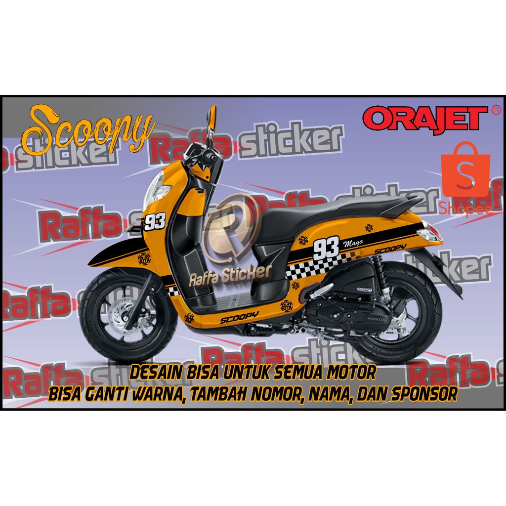 Detail Desain Stiker Motor Scoopy Nomer 54