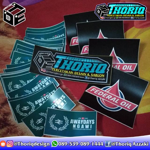 Detail Desain Stiker Nama Racing Nomer 30