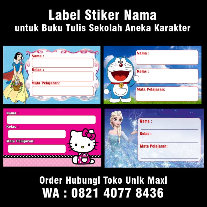 Detail Desain Stiker Nama Sekolah Nomer 10