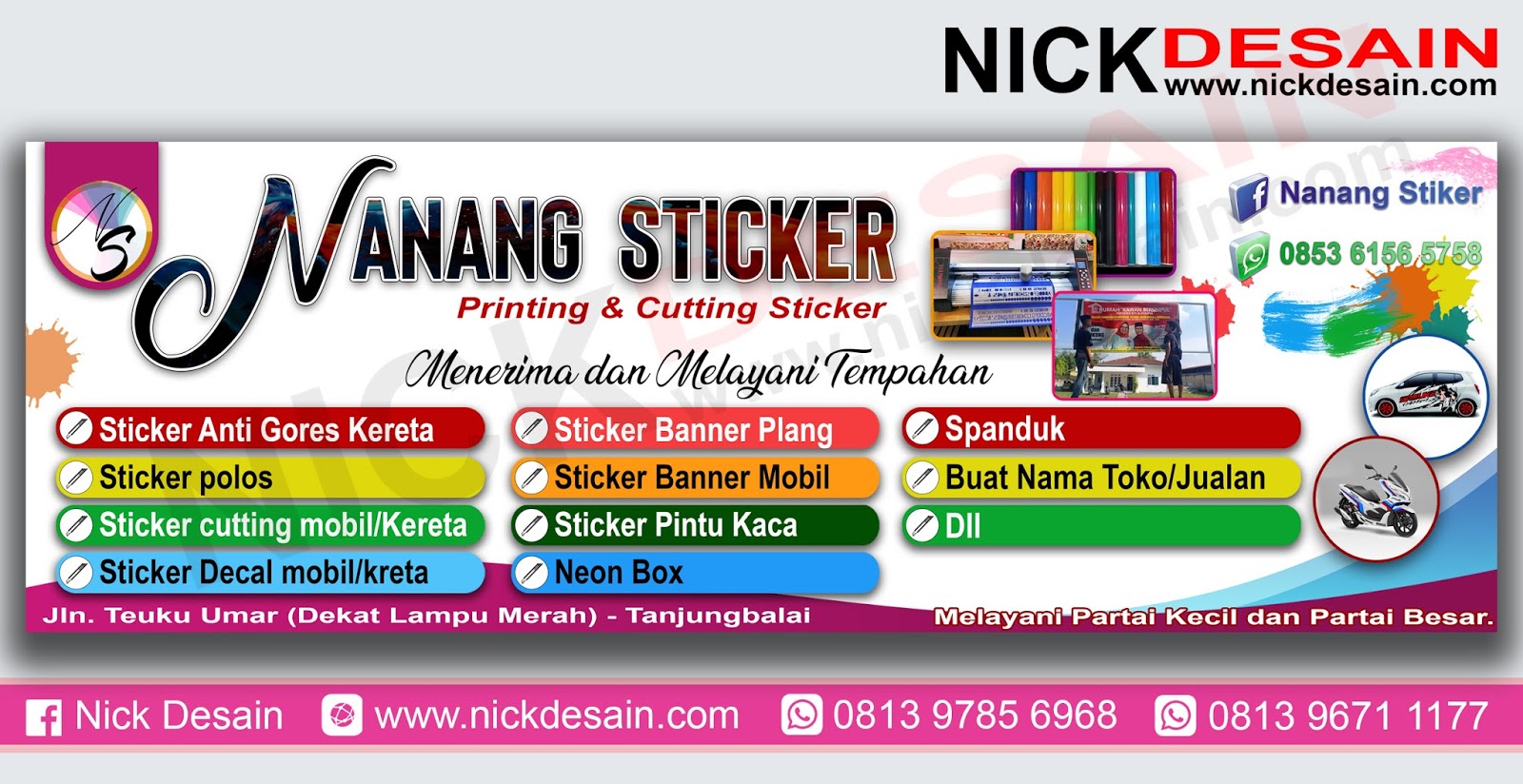 Detail Desain Stiker Polos Nomer 54