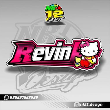 Detail Desain Stiker Racing Nama Nomer 43