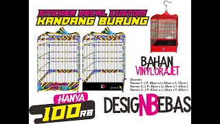 Detail Desain Stiker Sangkar Burung Nomer 46