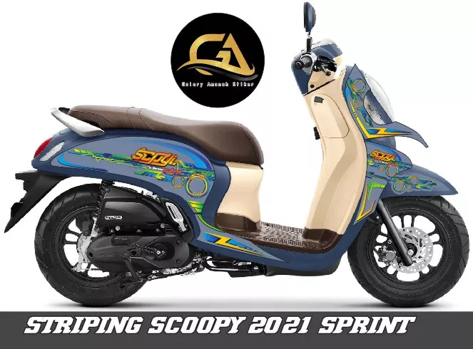 Detail Desain Stiker Scoopy Nomer 24
