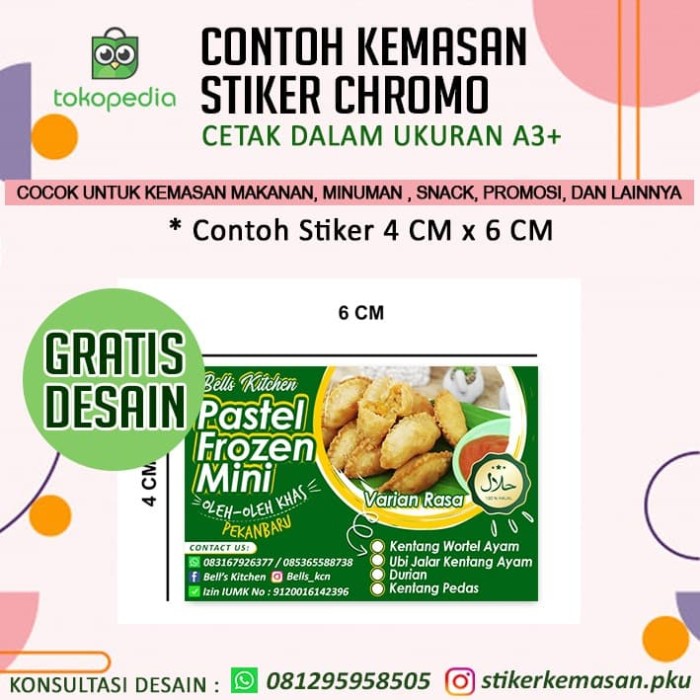 Detail Desain Stiker Snack Kemasan Nomer 24