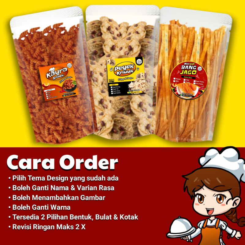 Detail Desain Stiker Snack Kemasan Nomer 31