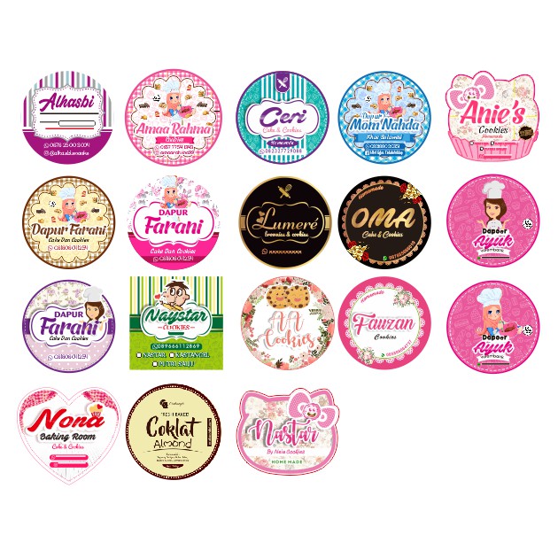 Desain Stiker Toples Kue - KibrisPDR