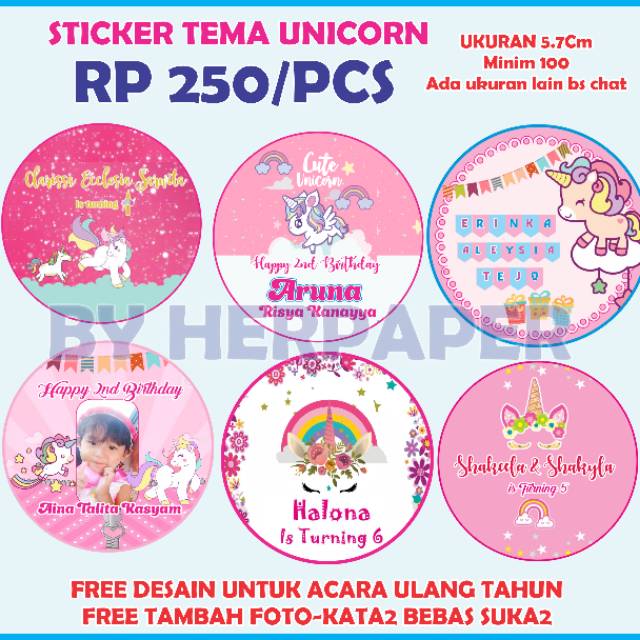 Detail Desain Stiker Ulang Tahun Nomer 23