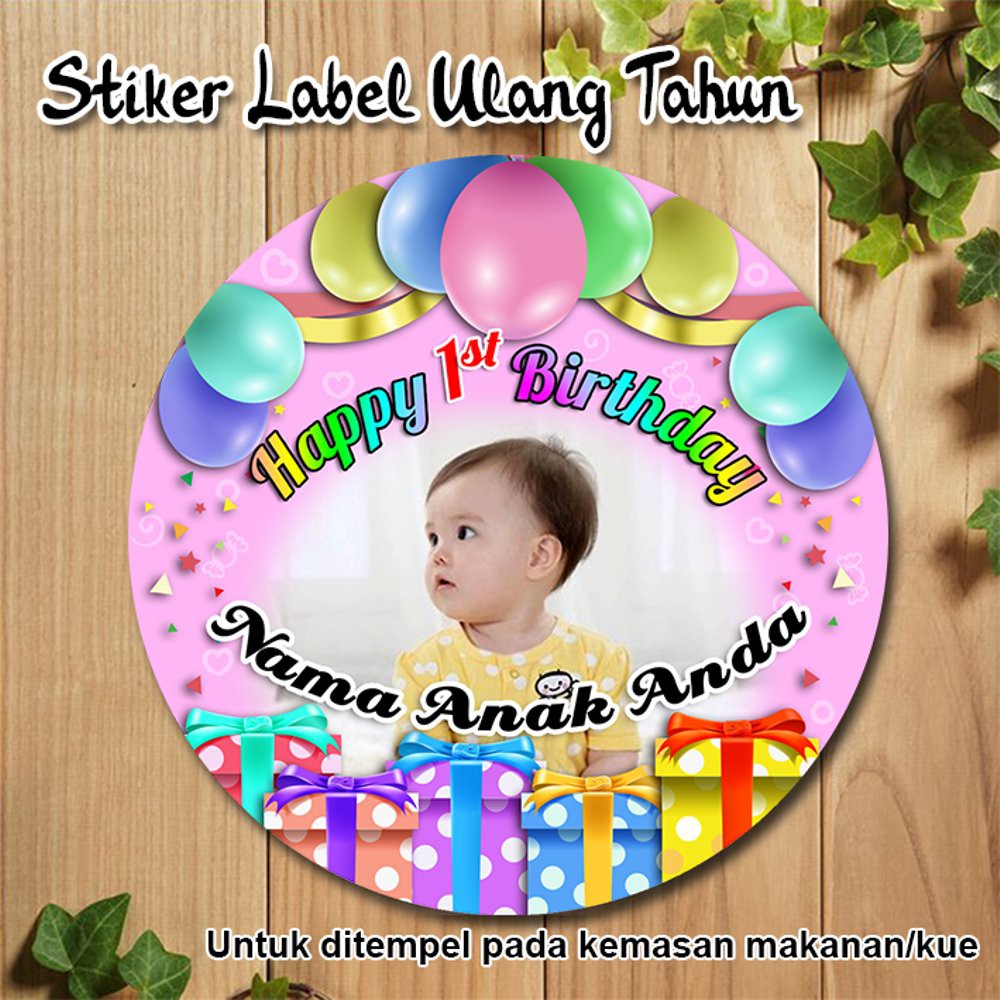 Detail Desain Stiker Ulang Tahun Anak Nomer 4