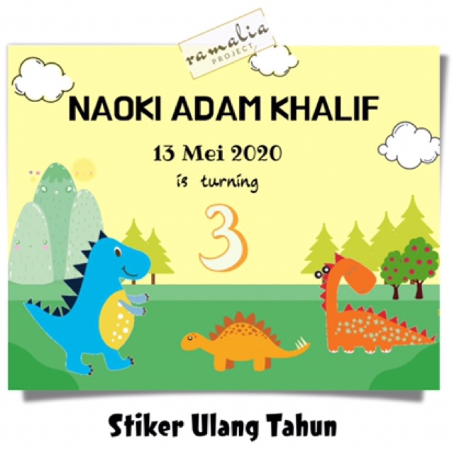 Detail Desain Stiker Ulang Tahun Anak Nomer 51