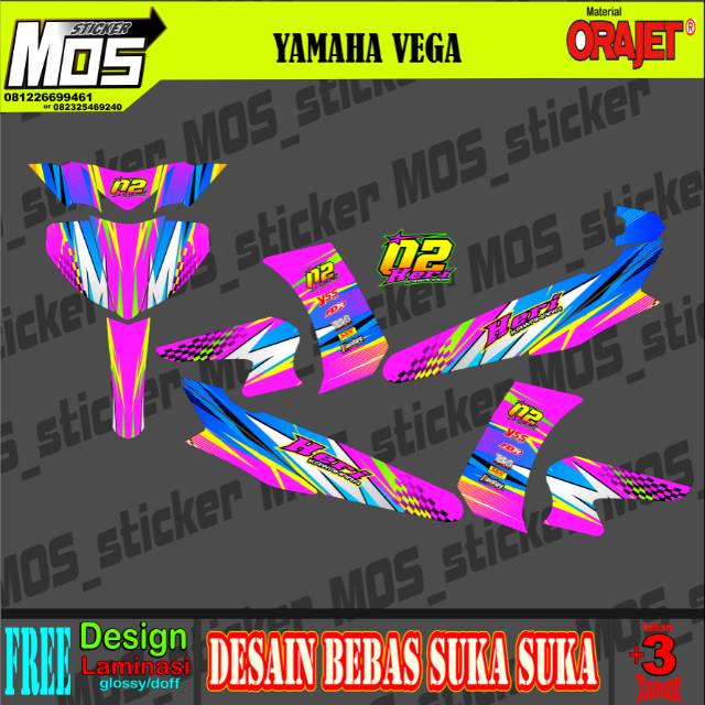 Detail Desain Striping Vega Zr Nomer 19