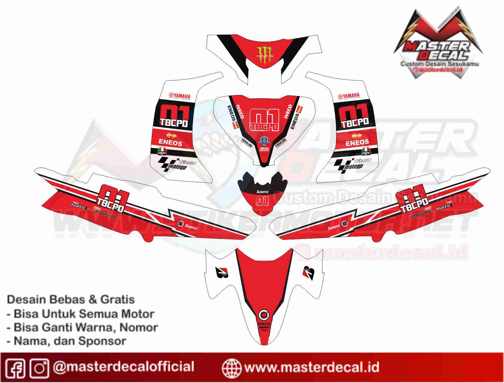 Detail Desain Striping Vega Zr Nomer 25