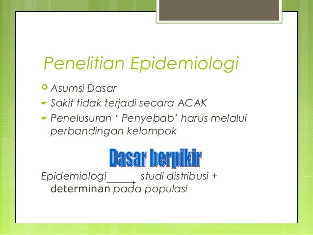 Detail Desain Studi Epidemiologi Nomer 10