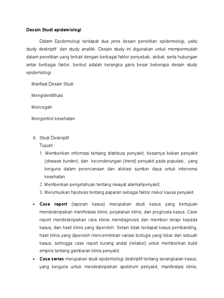 Detail Desain Studi Epidemiologi Nomer 37