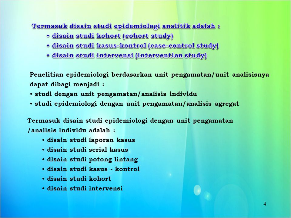 Detail Desain Studi Epidemiologi Nomer 40