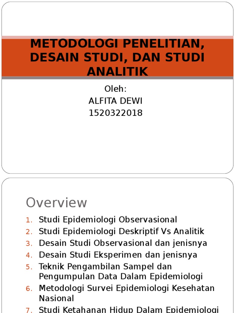 Detail Desain Studi Epidemiologi Nomer 41