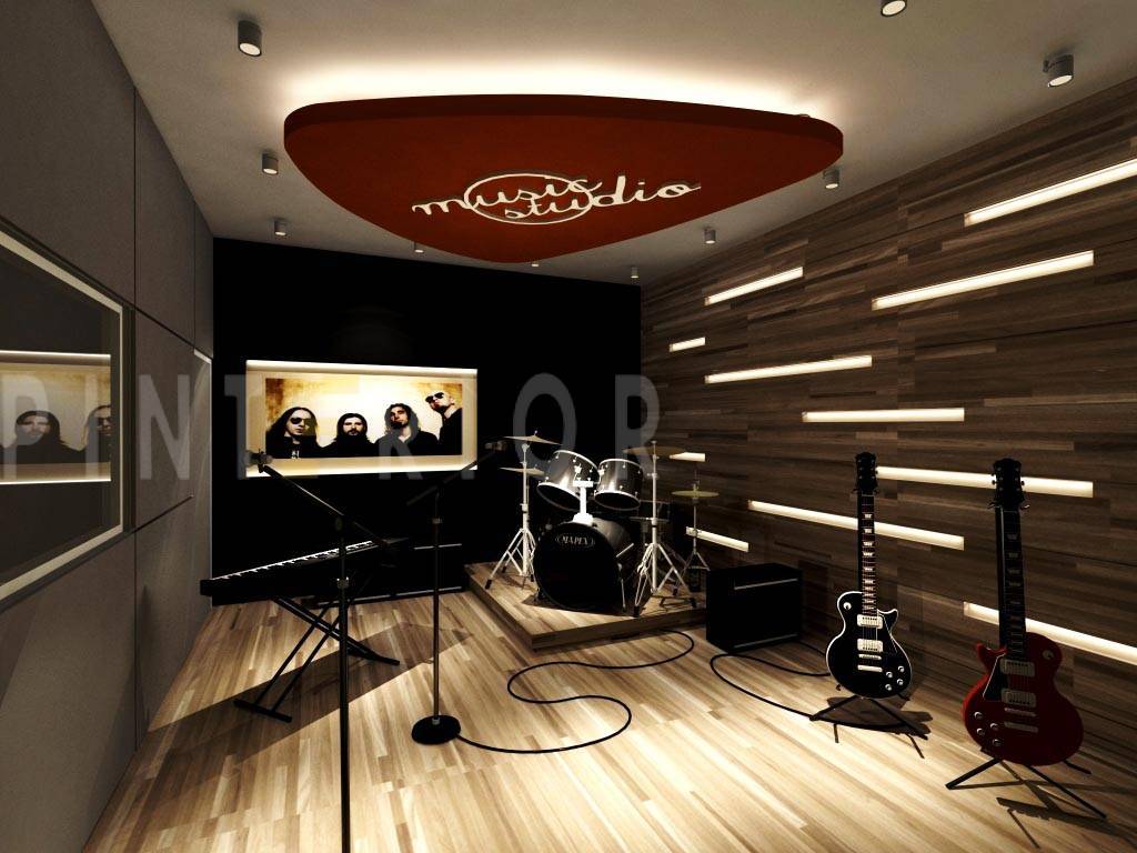 Detail Desain Studio Musik Rumahan Nomer 21