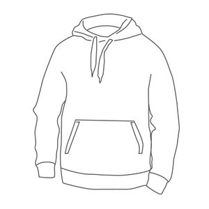 Detail Desain Sweater Hoodie Polos Nomer 4