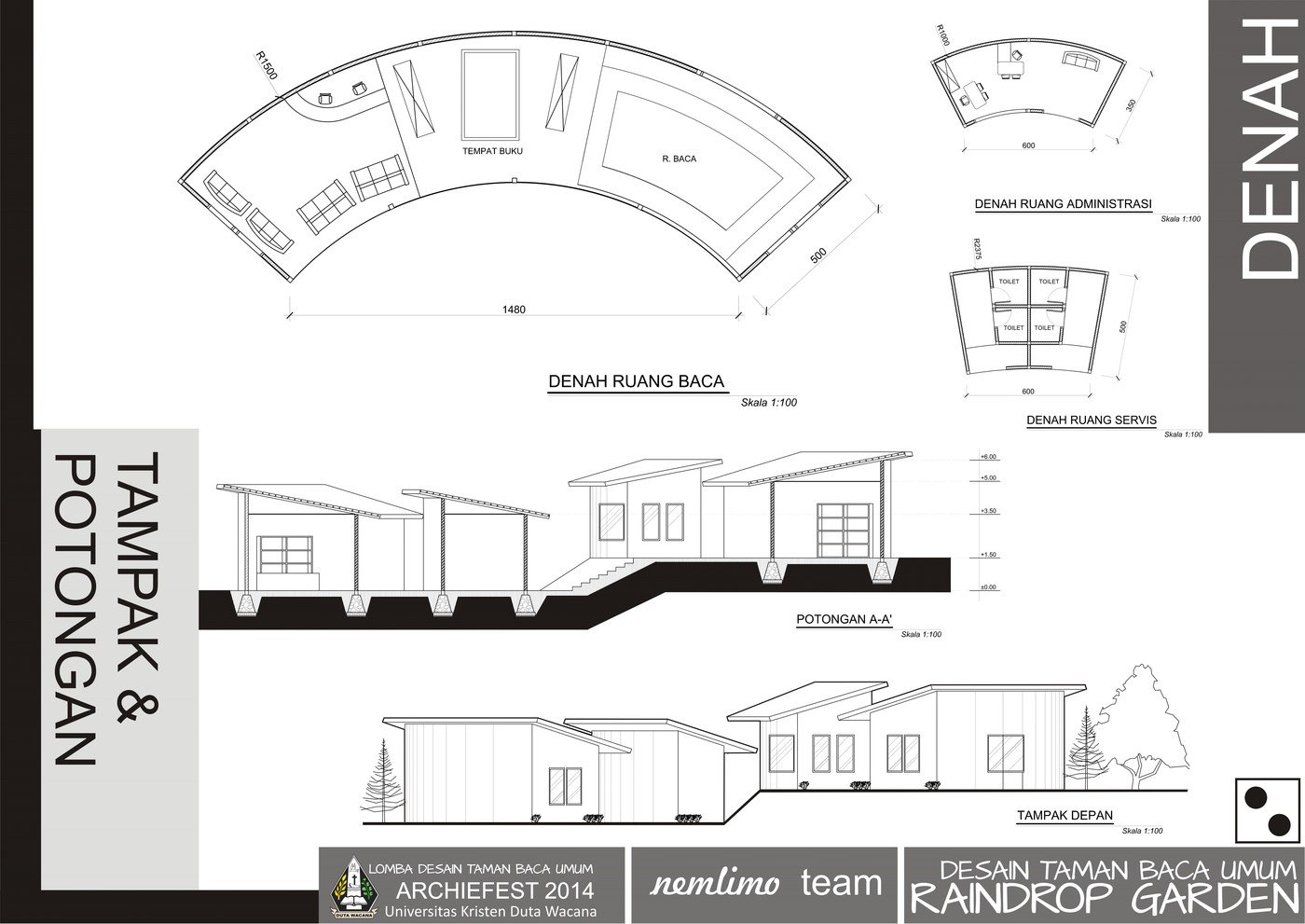 Desain Taman Baca - KibrisPDR