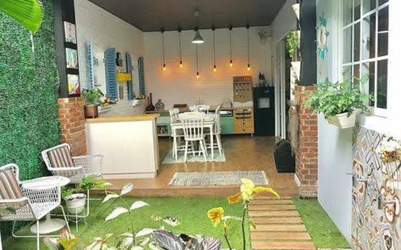 Detail Desain Taman Dalam Rumah Dekat Dapur Nomer 3