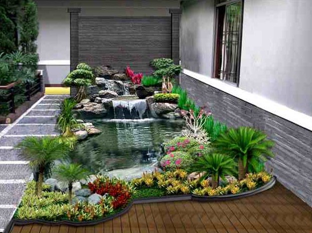 Detail Desain Taman Dan Kolam Ikan Minimalis Nomer 10