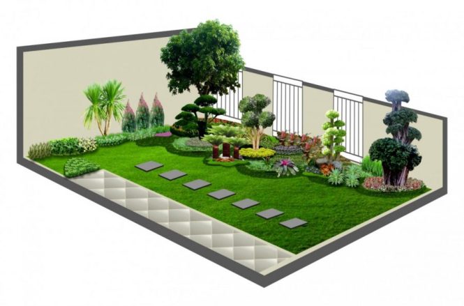 Detail Desain Taman Depan Rumah Minimalis Lahan Sempit Nomer 34