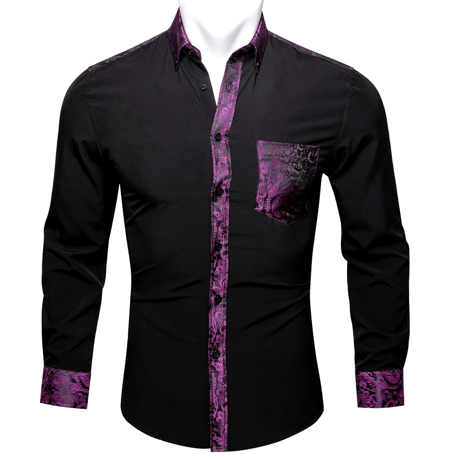 Detail Rosa Hemd Mann Nomer 17
