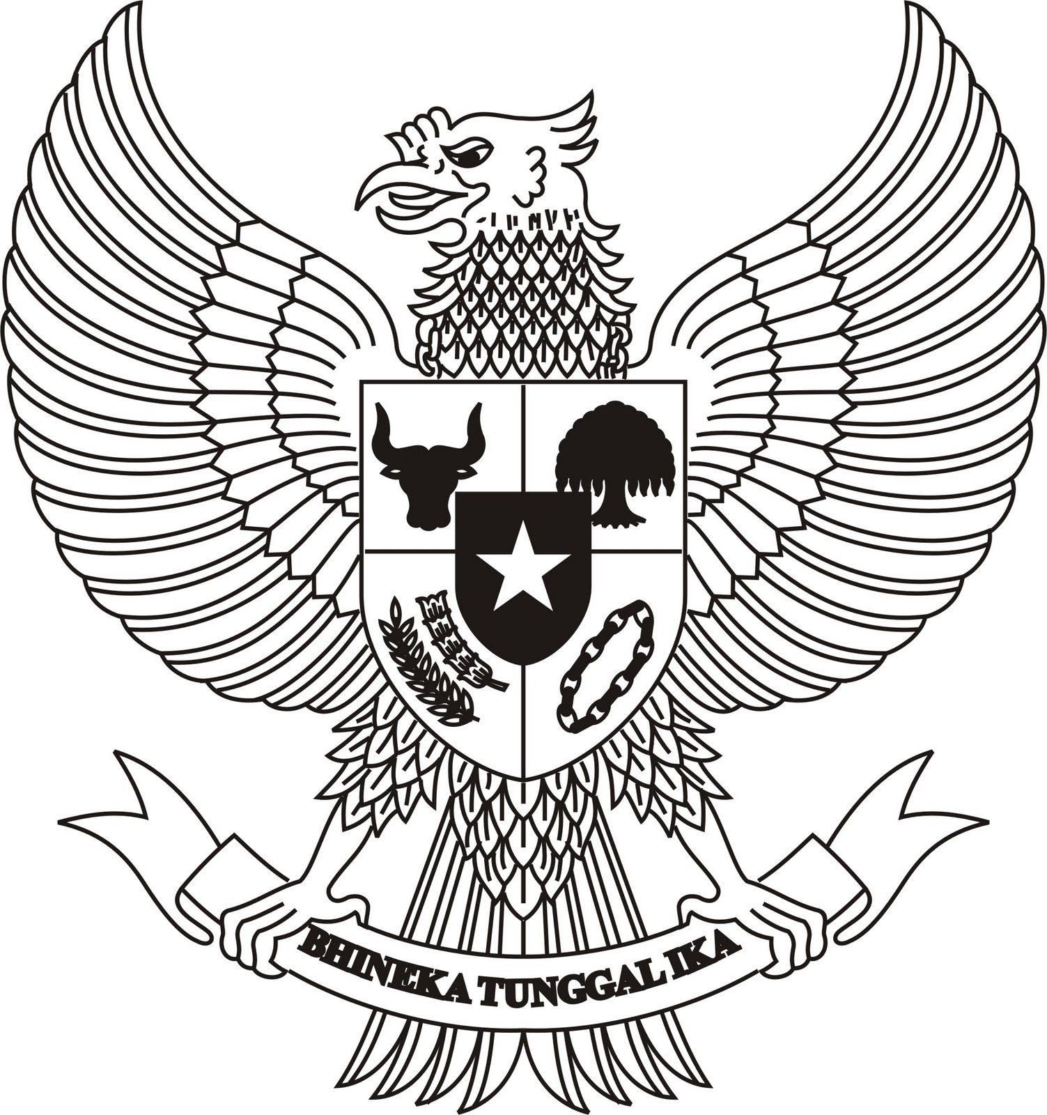 Detail Logo Garuda Hitam Putih Nomer 19